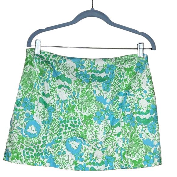 Lilly Pulitzer Women’s “Limeade Its a Jungle” Tropical Print Skort w/Pockets 6 - Picture 3 of 9